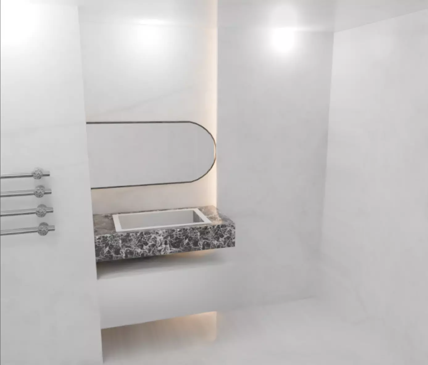 empty bathroom for models Free 3D model