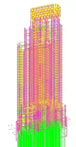 Revit structural framing residential project model