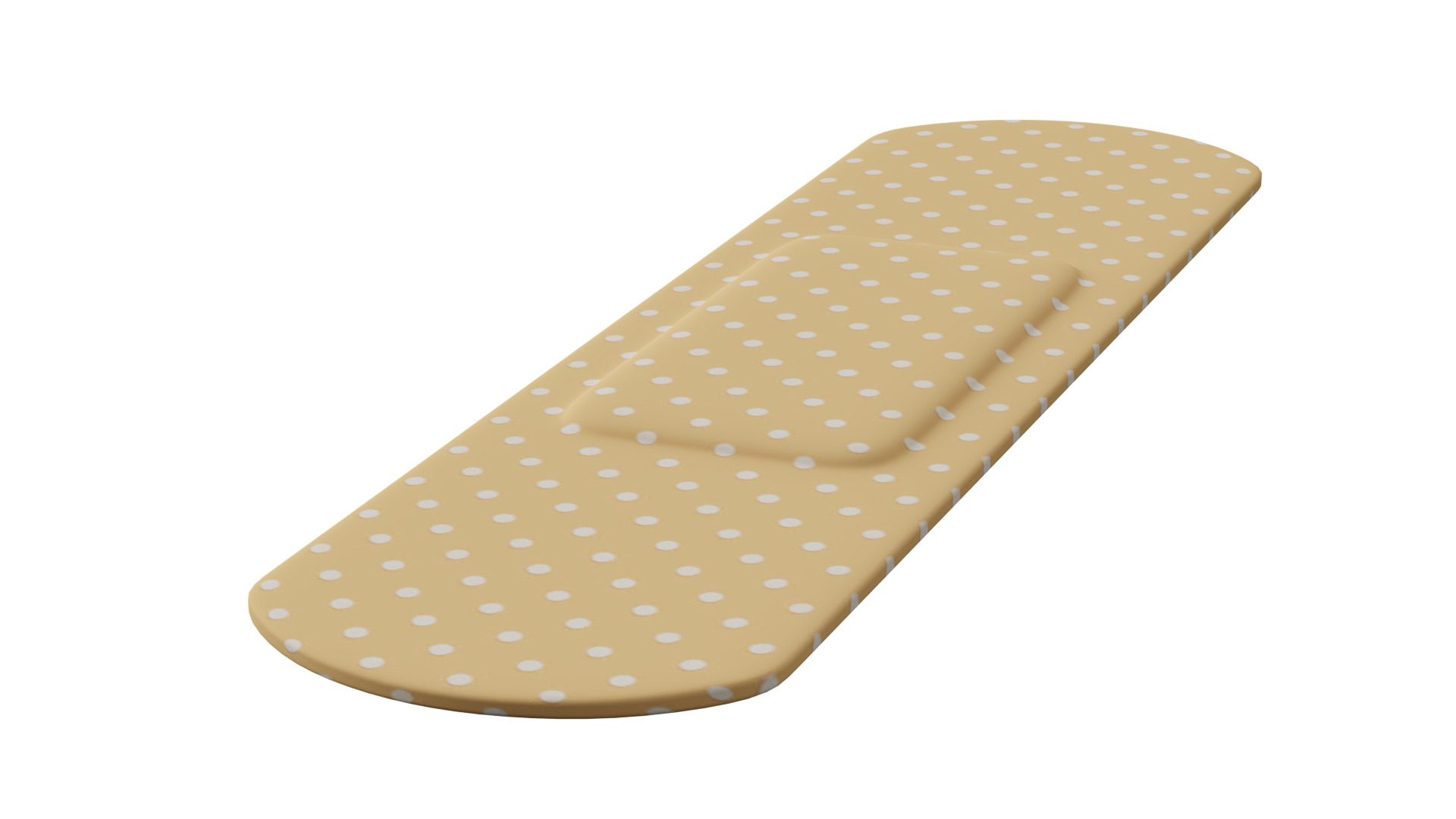 Band Aid Low-poly 3D model_4