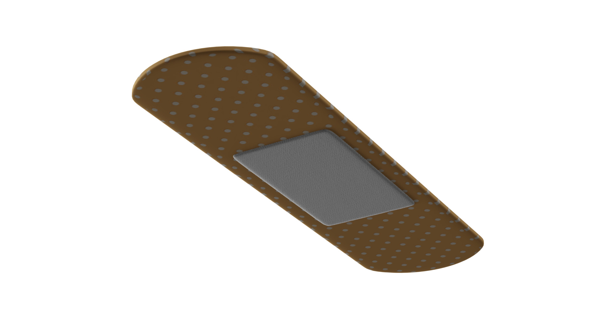 Band Aid Low-poly 3D model_5