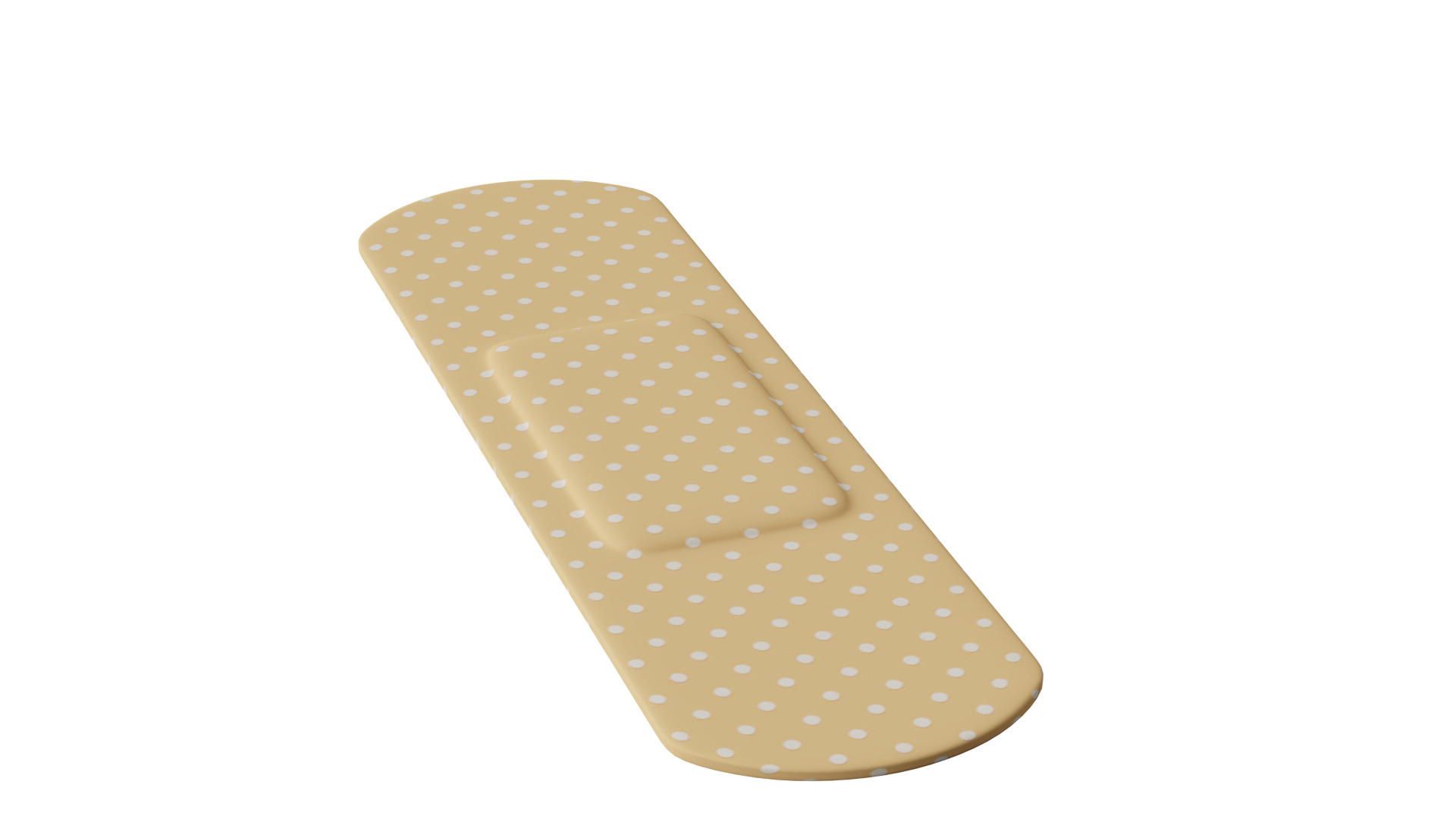 Band Aid Low-poly 3D model_11