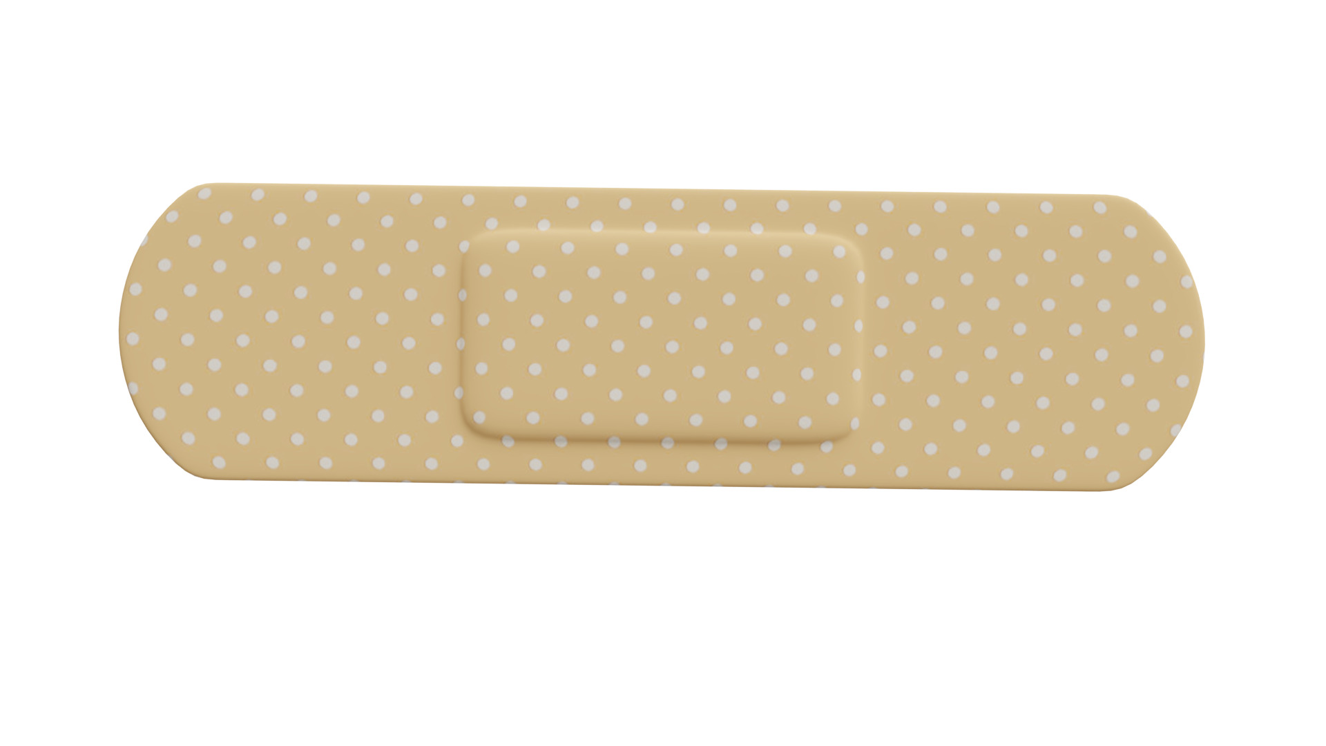 Band Aid Low-poly 3D model_9