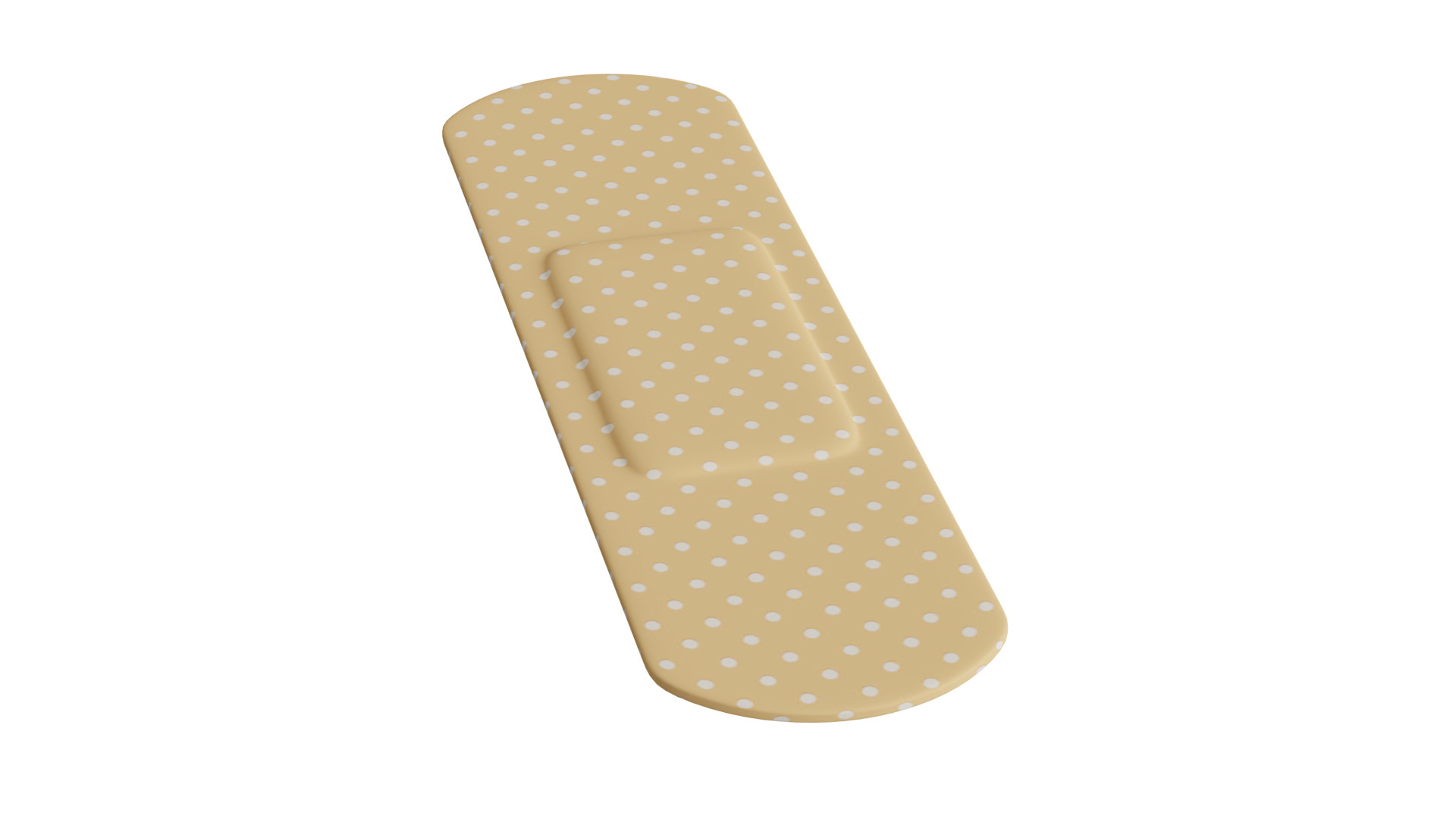 Band Aid Low-poly 3D model_7