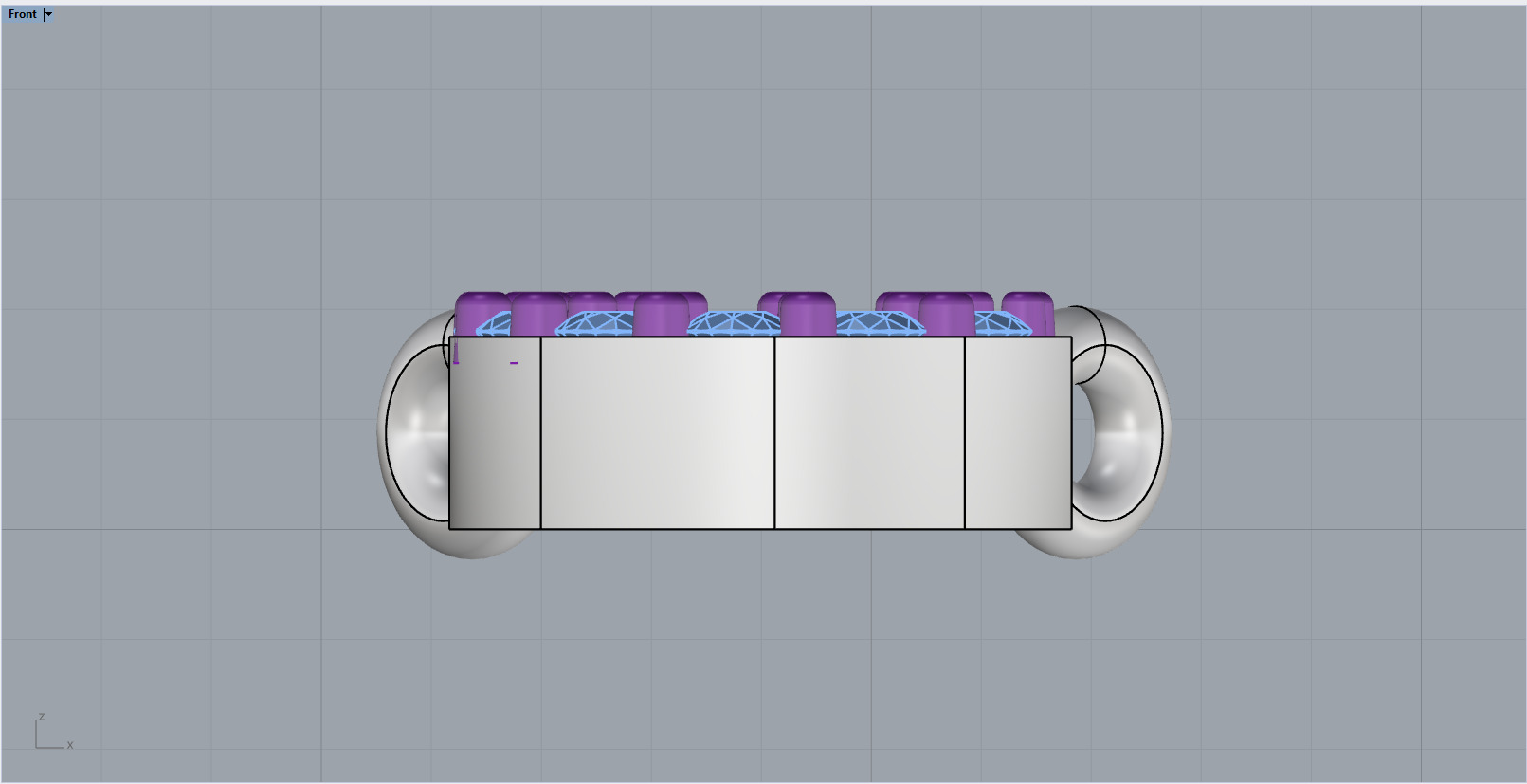 initial letter C model 759 3D print model_6