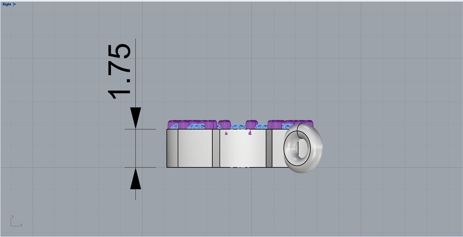 initial letter C model 759 3D print model_7