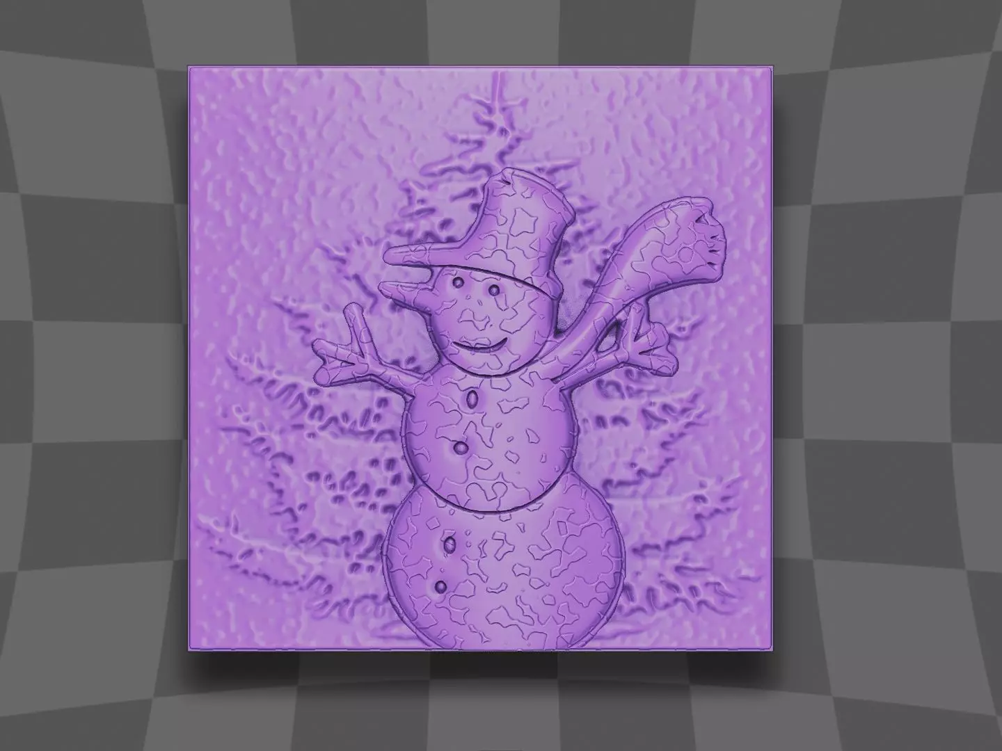 A snowman for CNC 3D print model_0