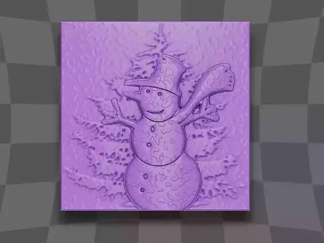 A snowman for CNC 3D print model A snowman for CNC 3D print model