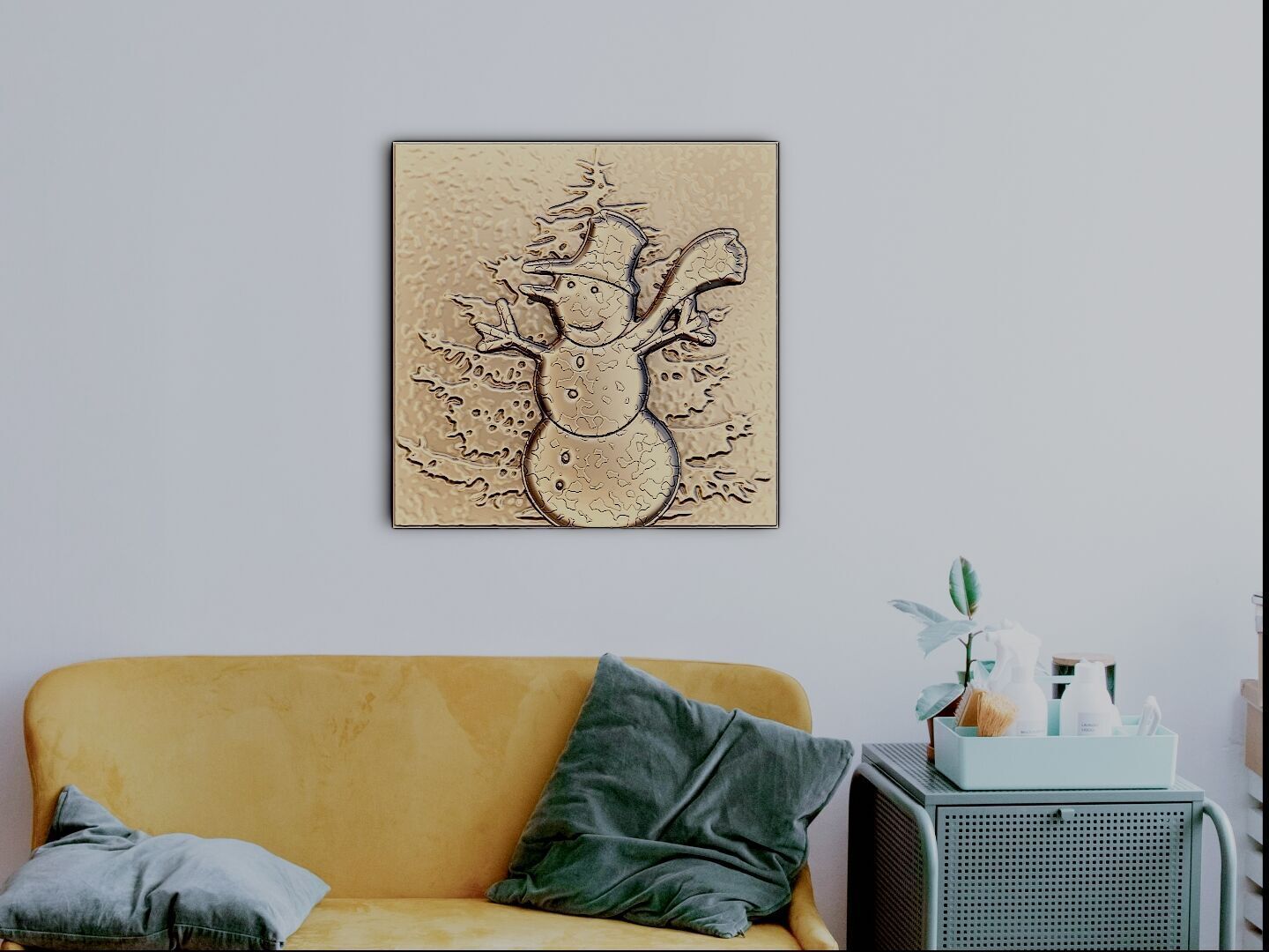 A snowman for CNC 3D print model_3