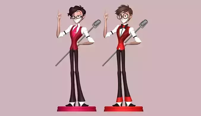 Alastor Human Hazbin Hotel 3D print model