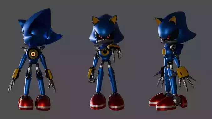 Metal sonic 3D model