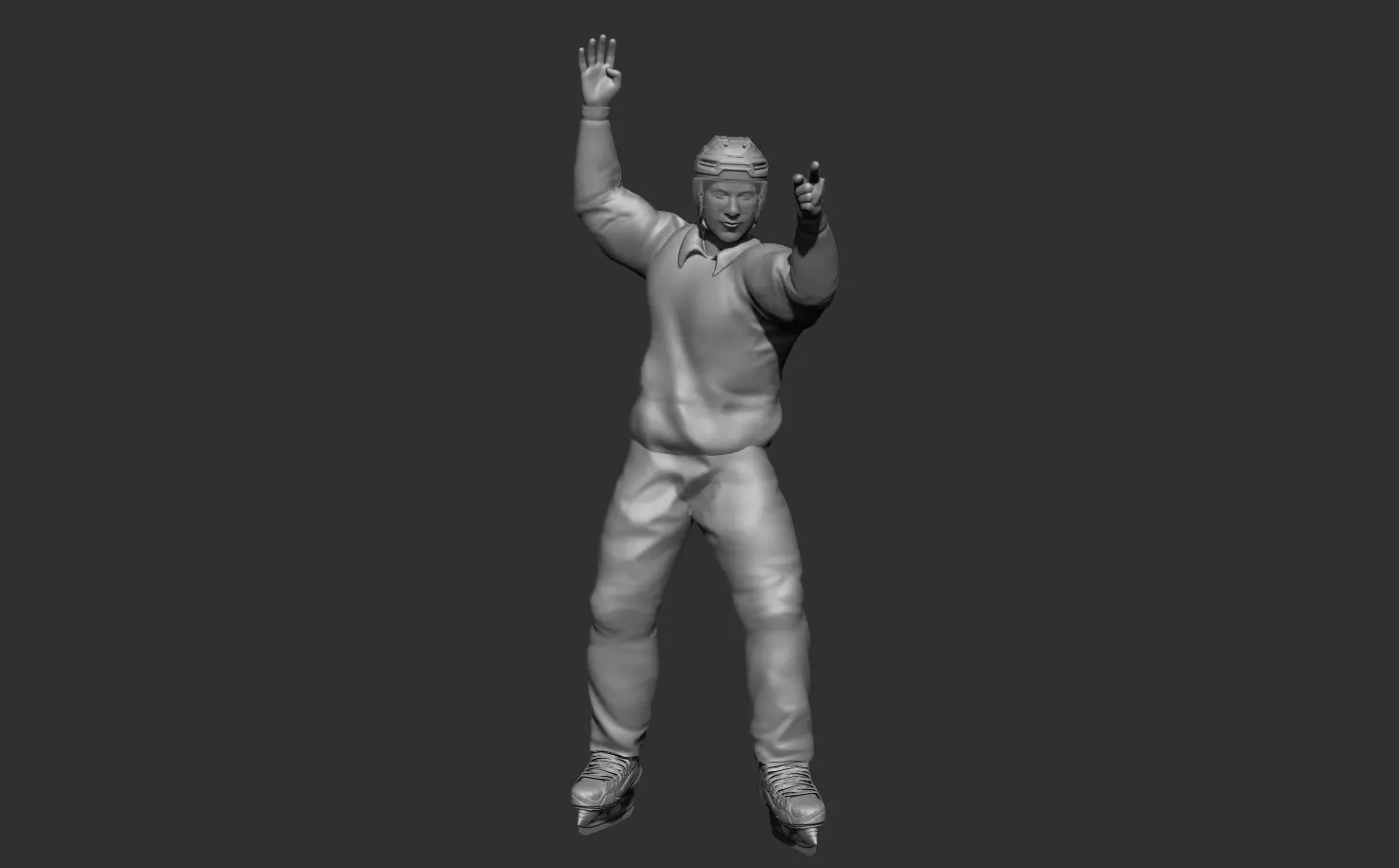 Hockey referee 3D model 3D print model