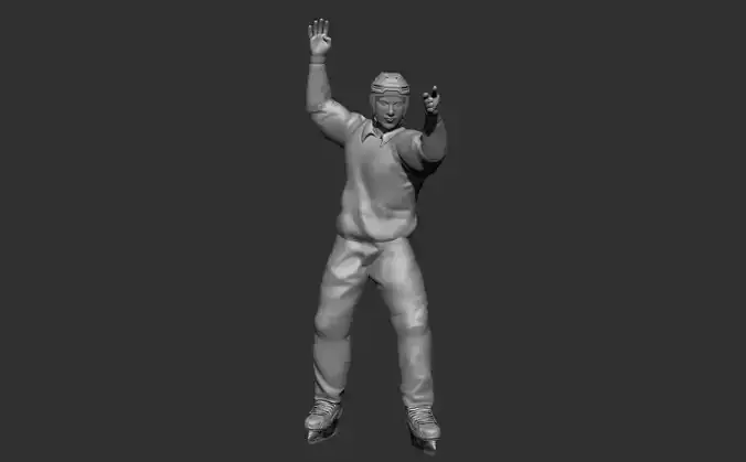 Hockey referee 3D model 3D print model