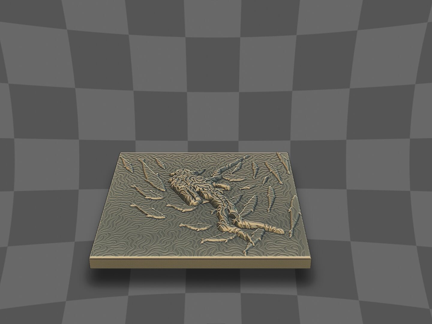 The diver design for CNC 3D print model_9