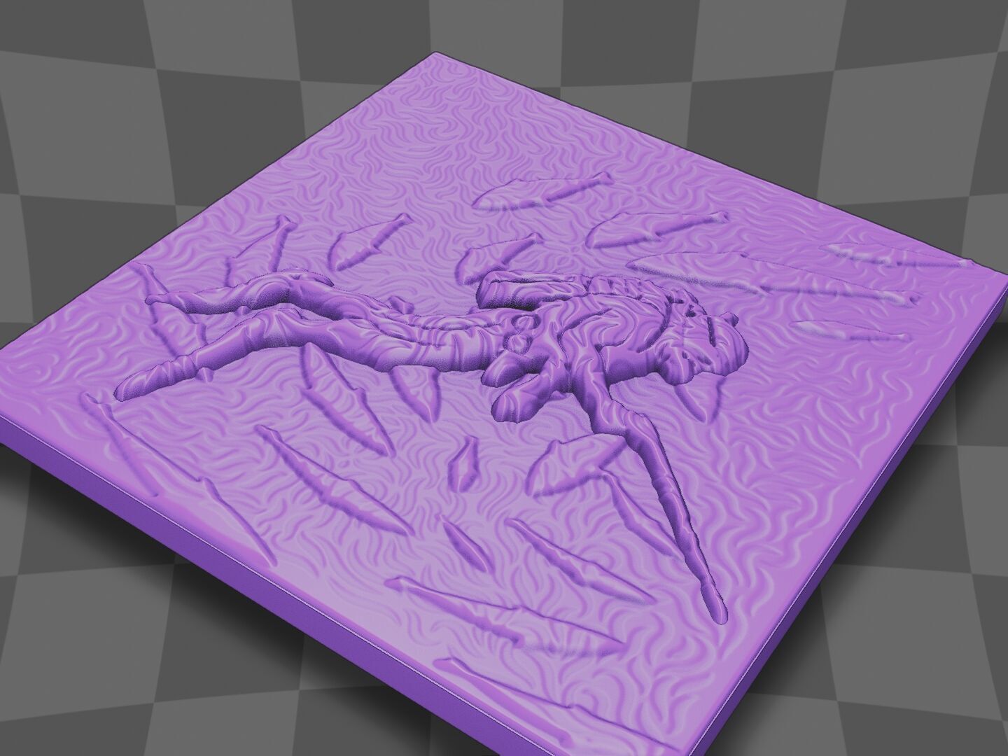 The diver design for CNC 3D print model_4