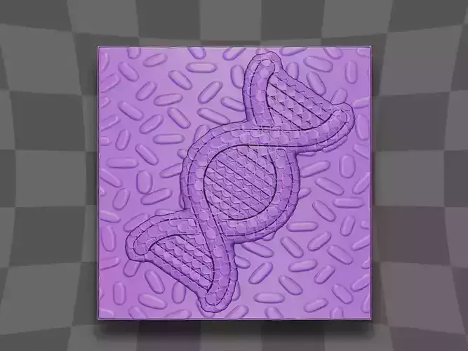 The  ADN Bacteria deco 3D print model