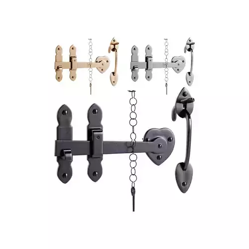 Bathroom Door Lock Latch 3D model