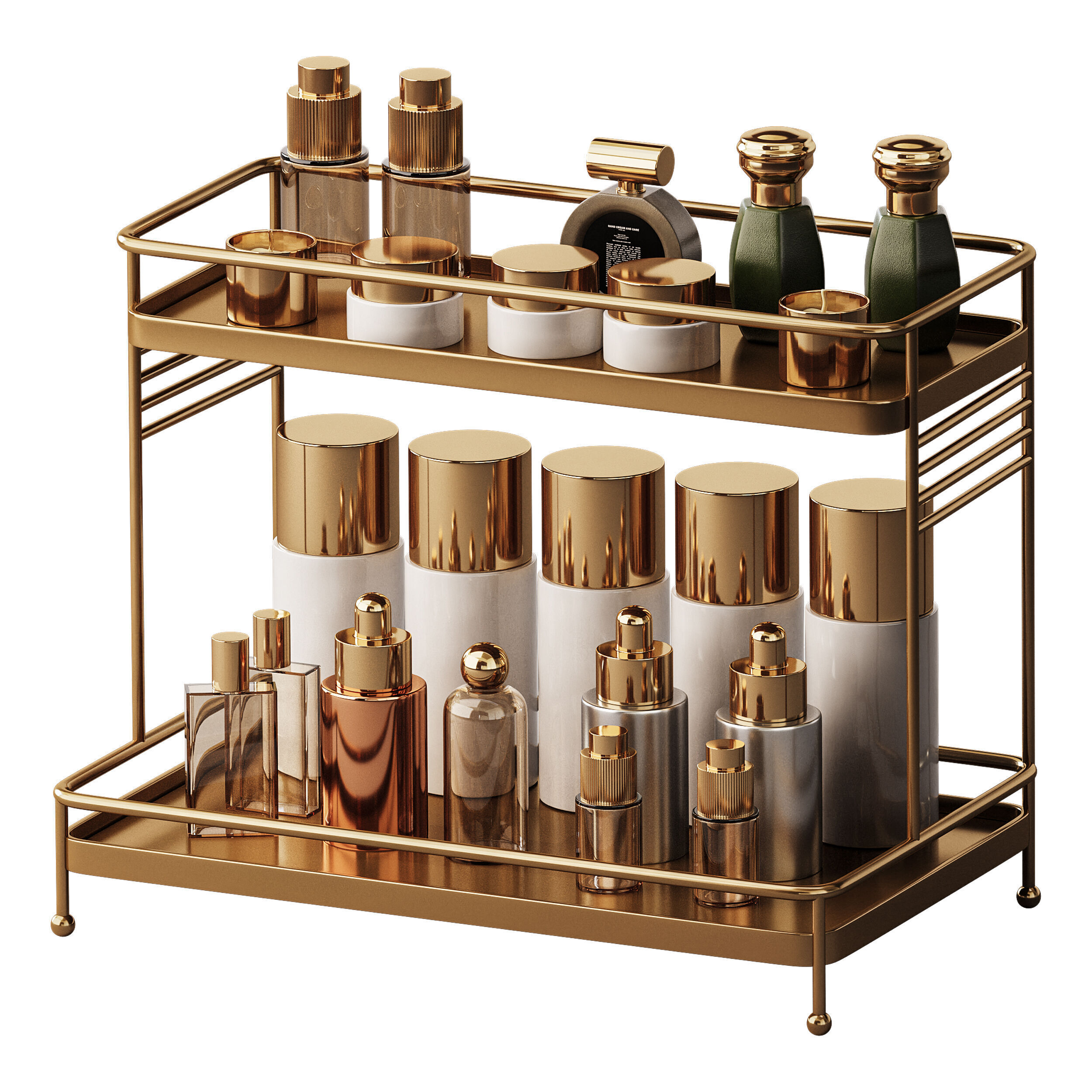  Beauty decorative set 3D model_1