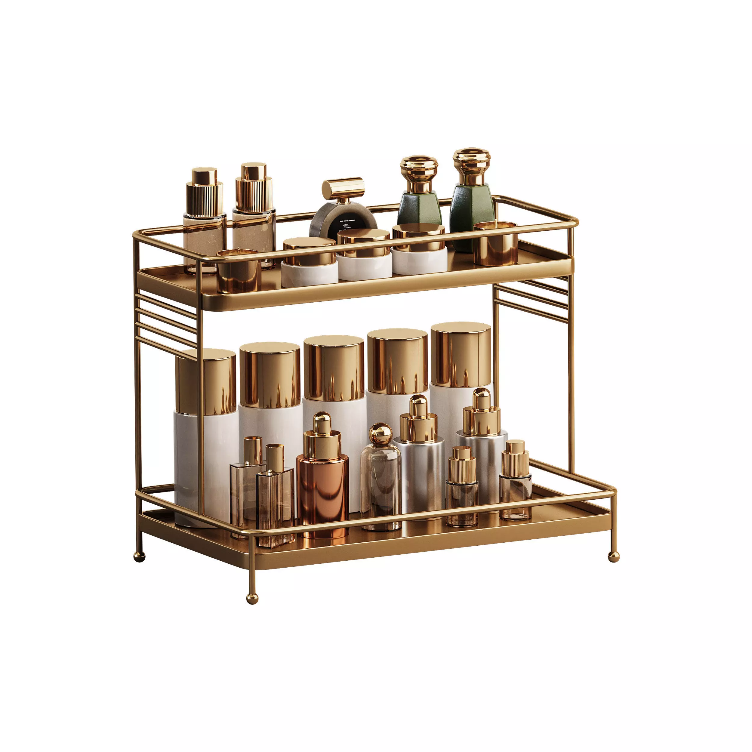  Beauty decorative set 3D model_0