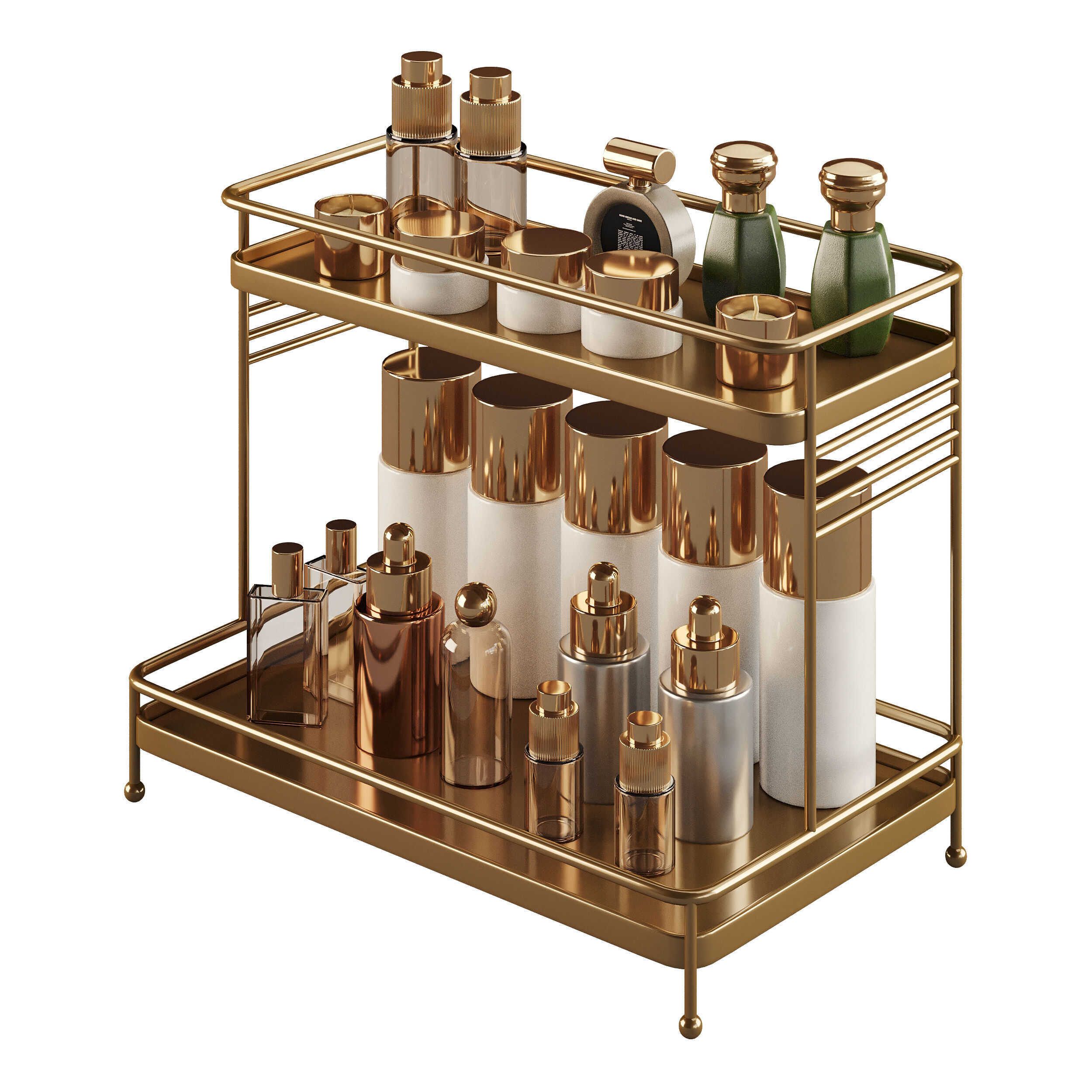  Beauty decorative set 3D model_2