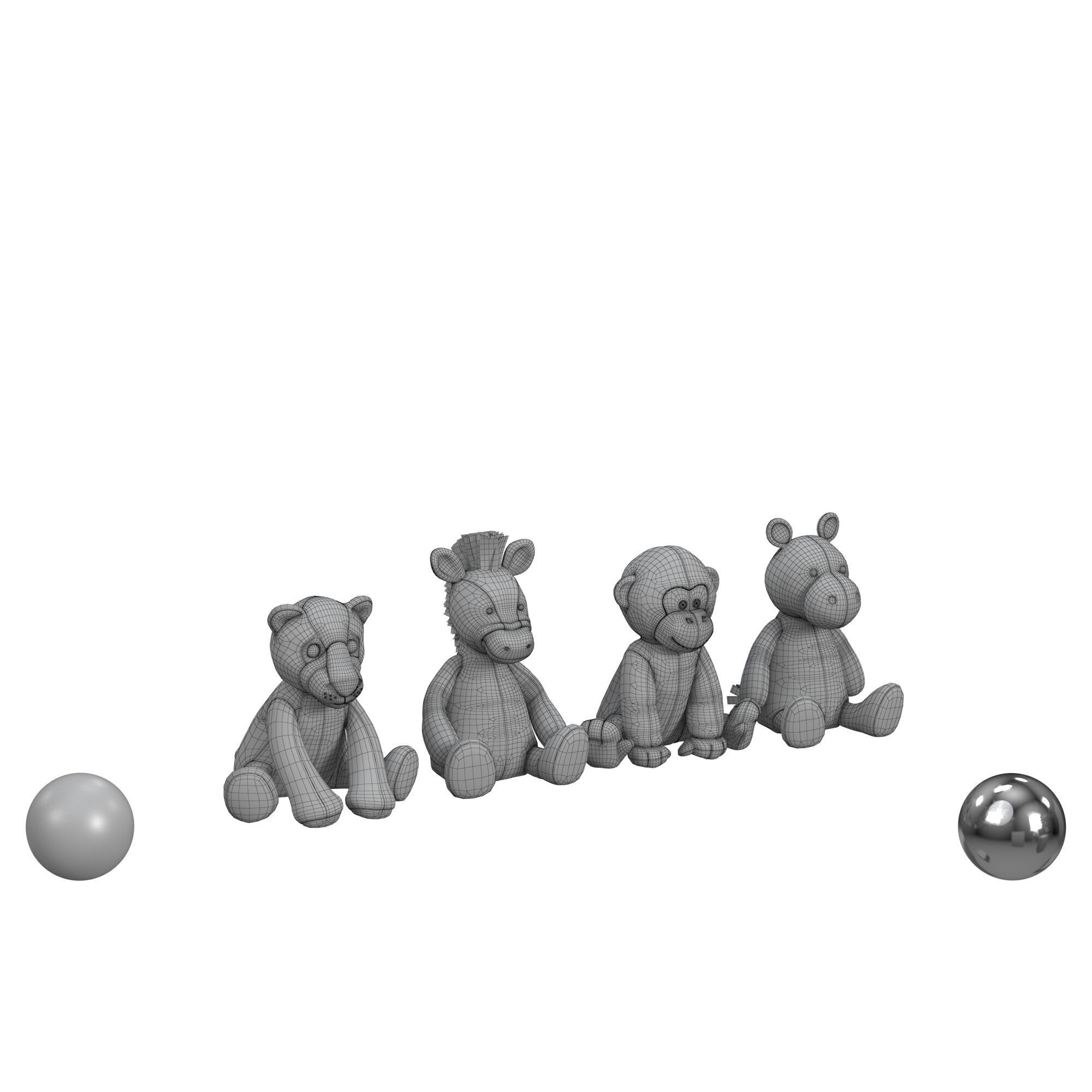 Toy Animals  3D model_3