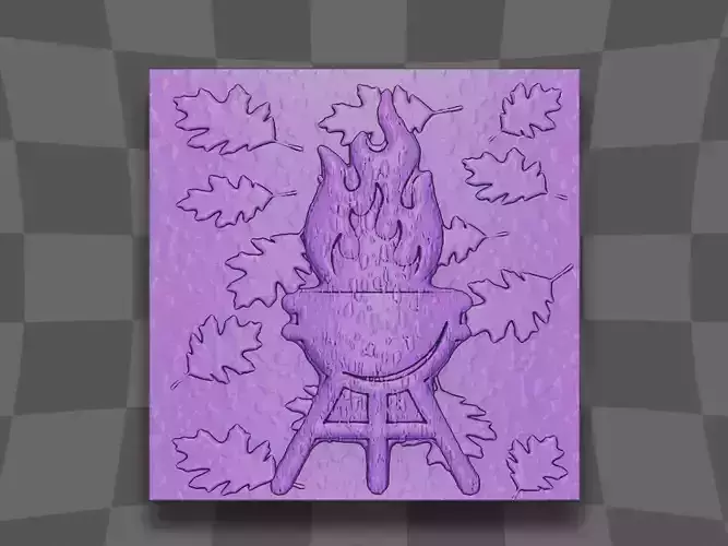 The winter stove deco 3D print model