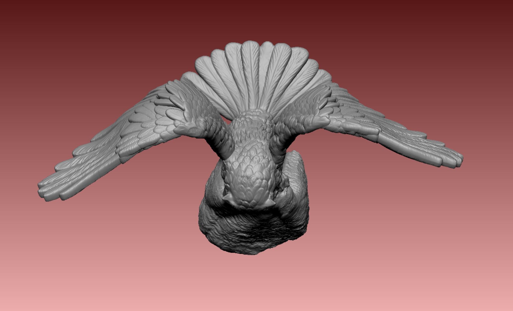 Owl miniature 3D print model_5