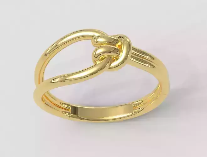 Knot Ring 3D print model
