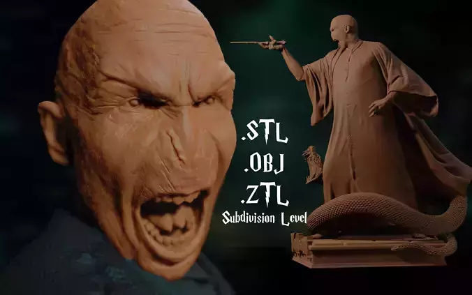 Voldemort Print Ready 3D Model