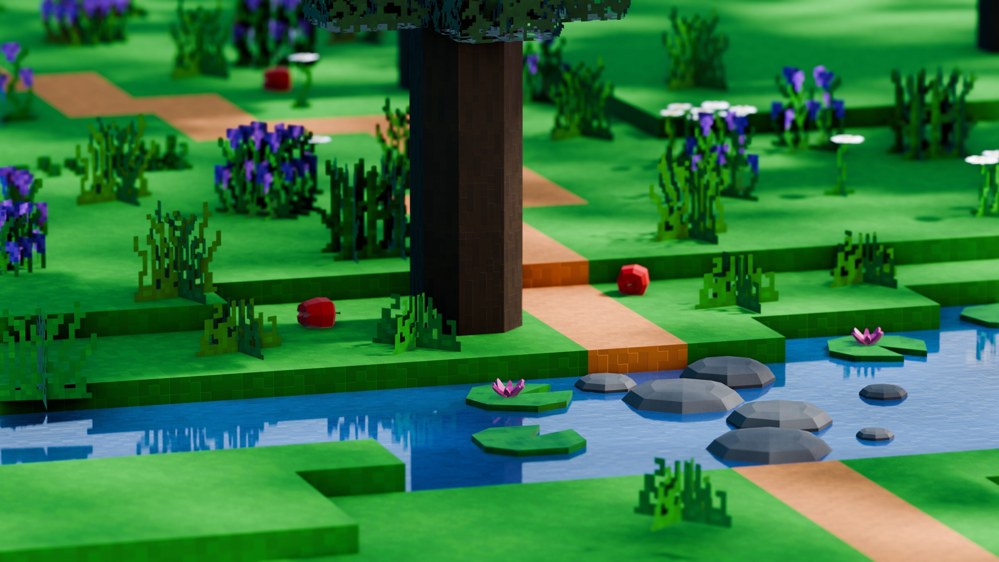 Pixel Farm - Modular Asset Pack Low-poly 3D model_20