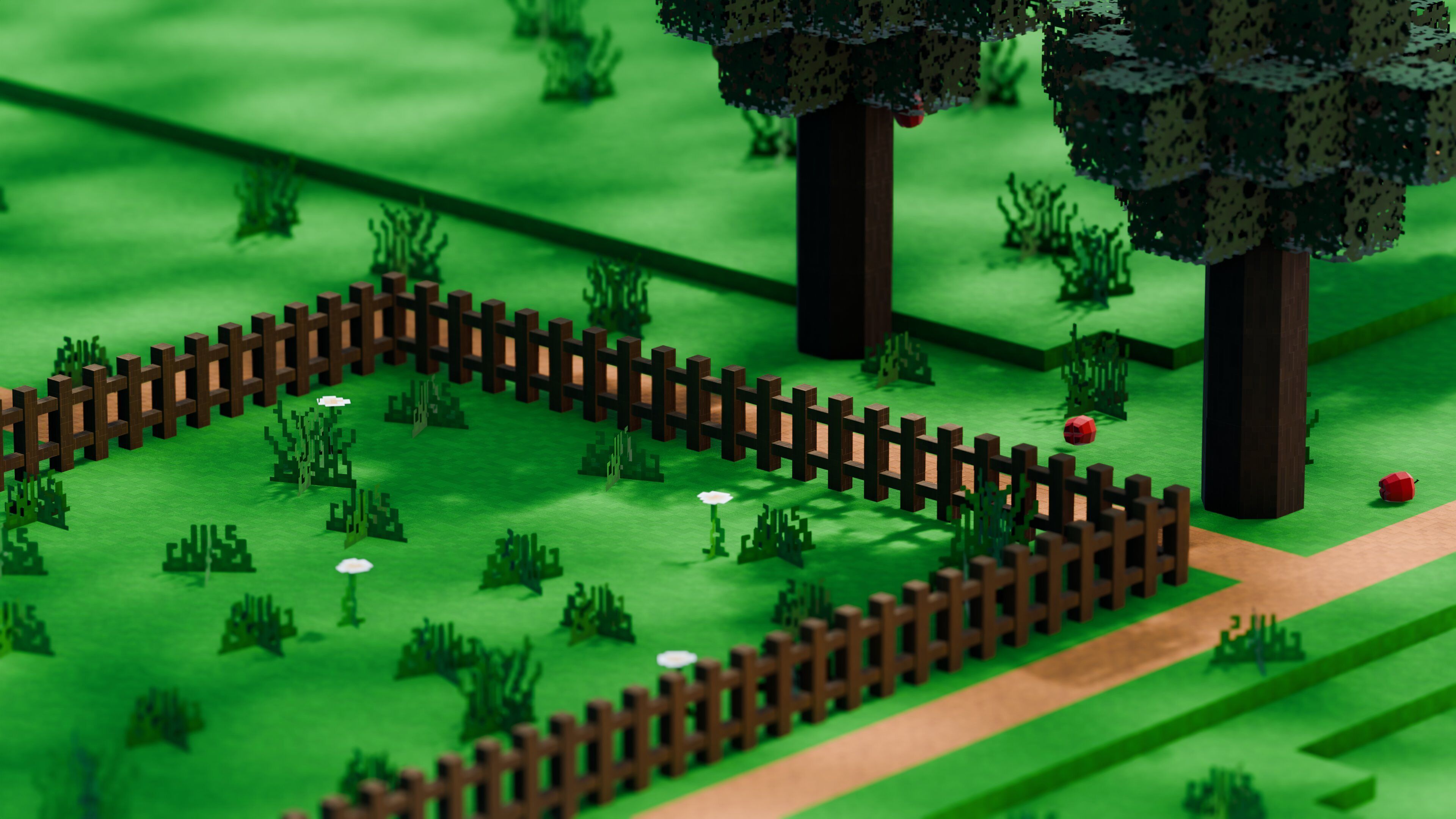 Pixel Farm - Modular Asset Pack Low-poly 3D model_11