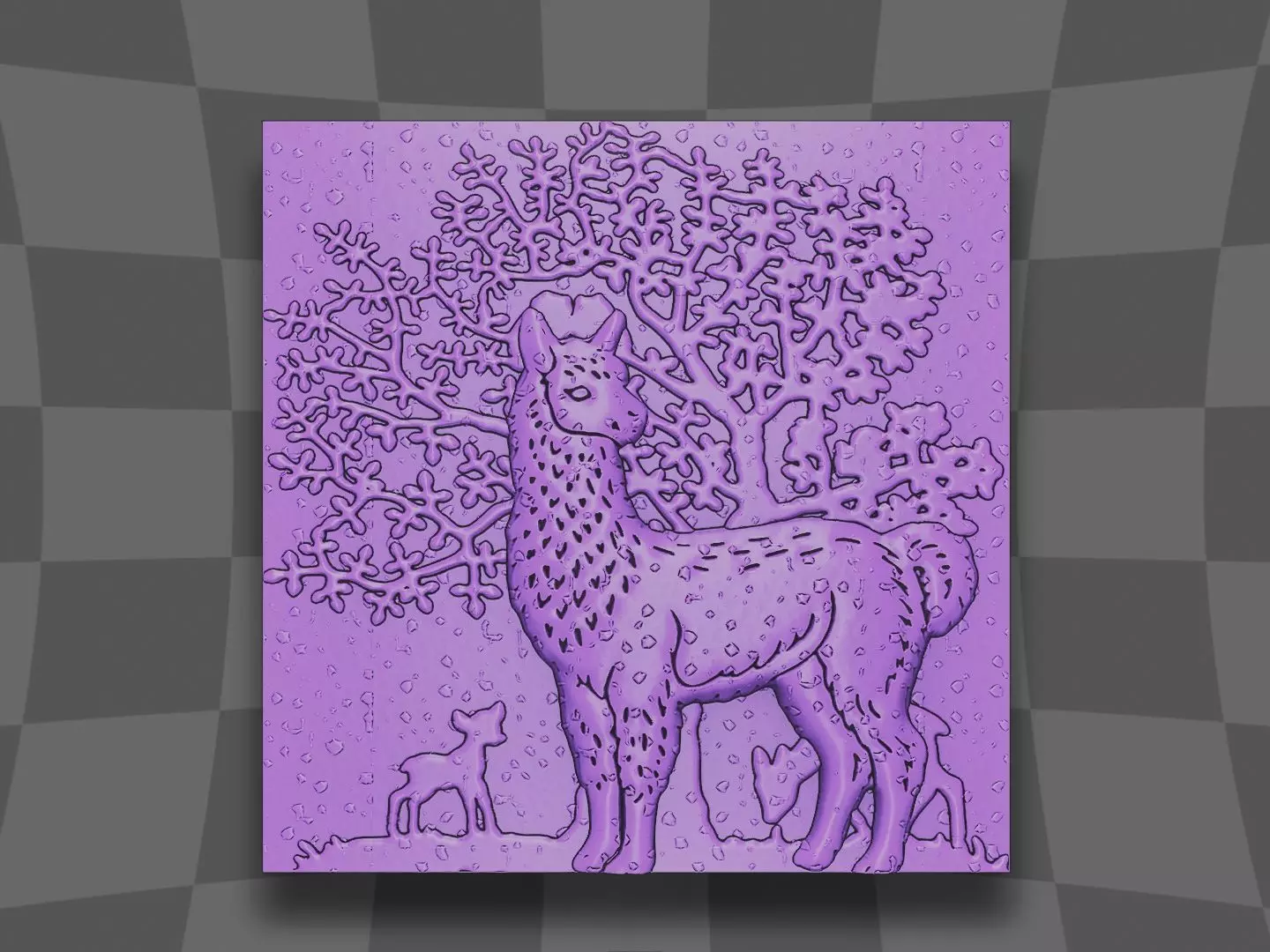 The Alpaca design 3D print model