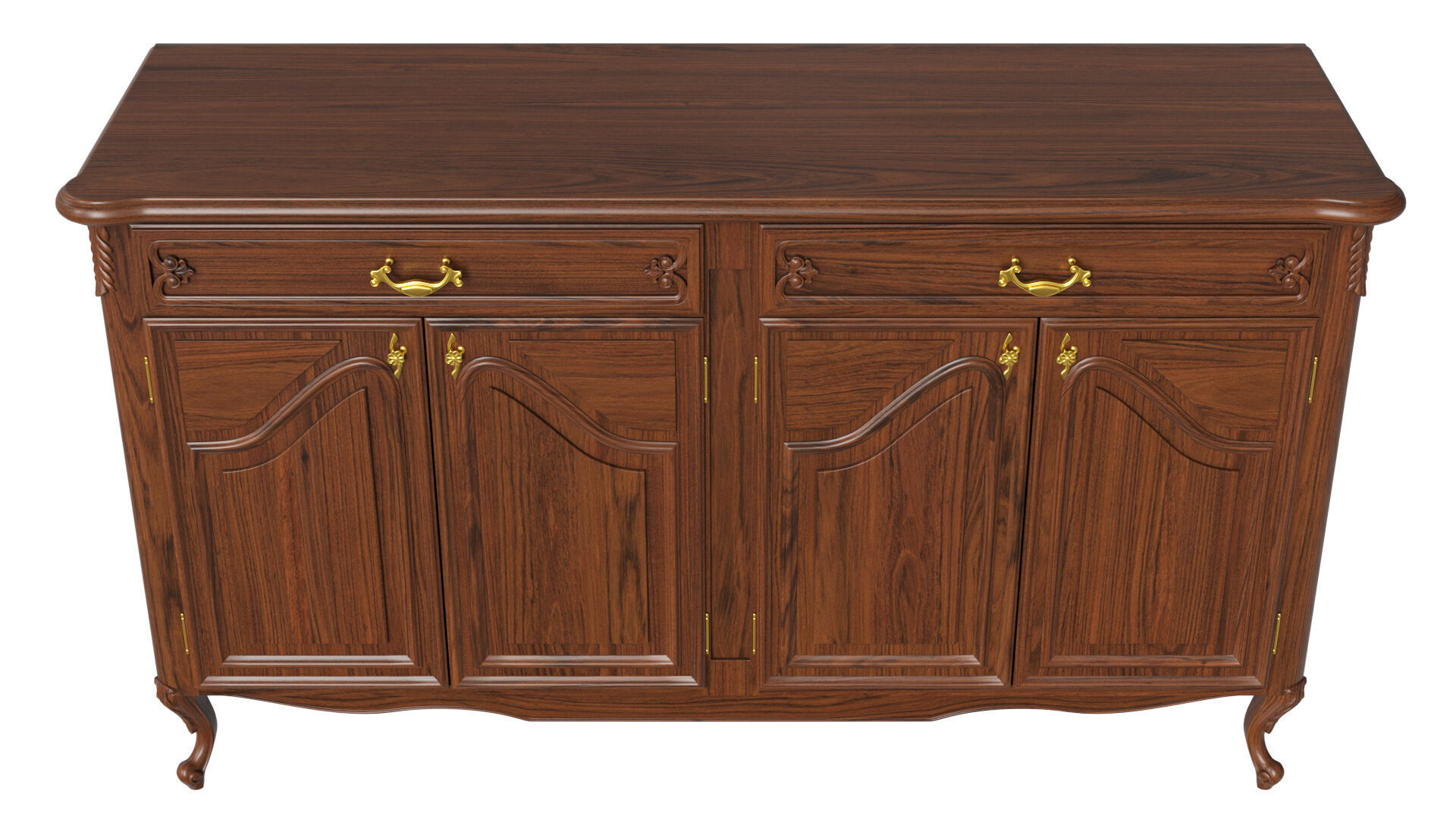 Classic Chest of Drawers 1400 3D model_5