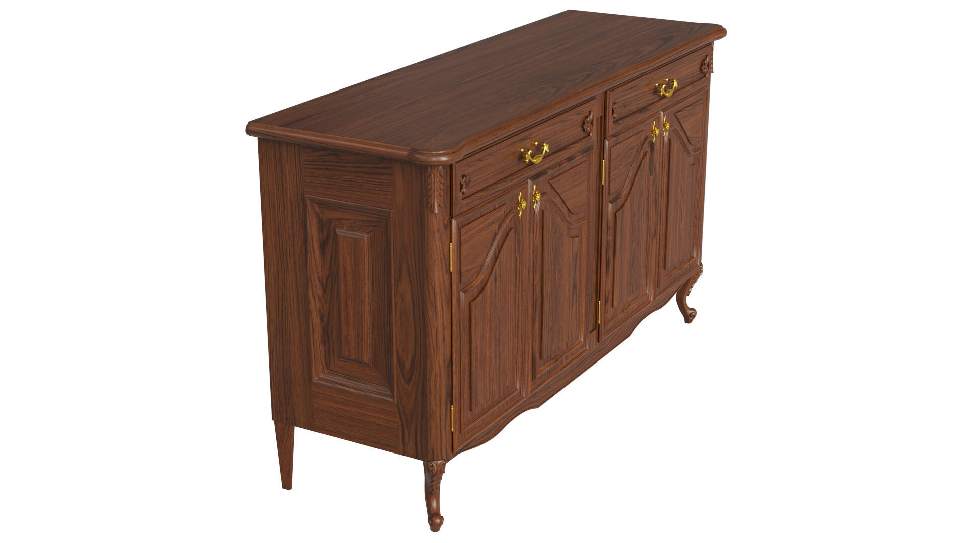 Classic Chest of Drawers 1400 3D model_6