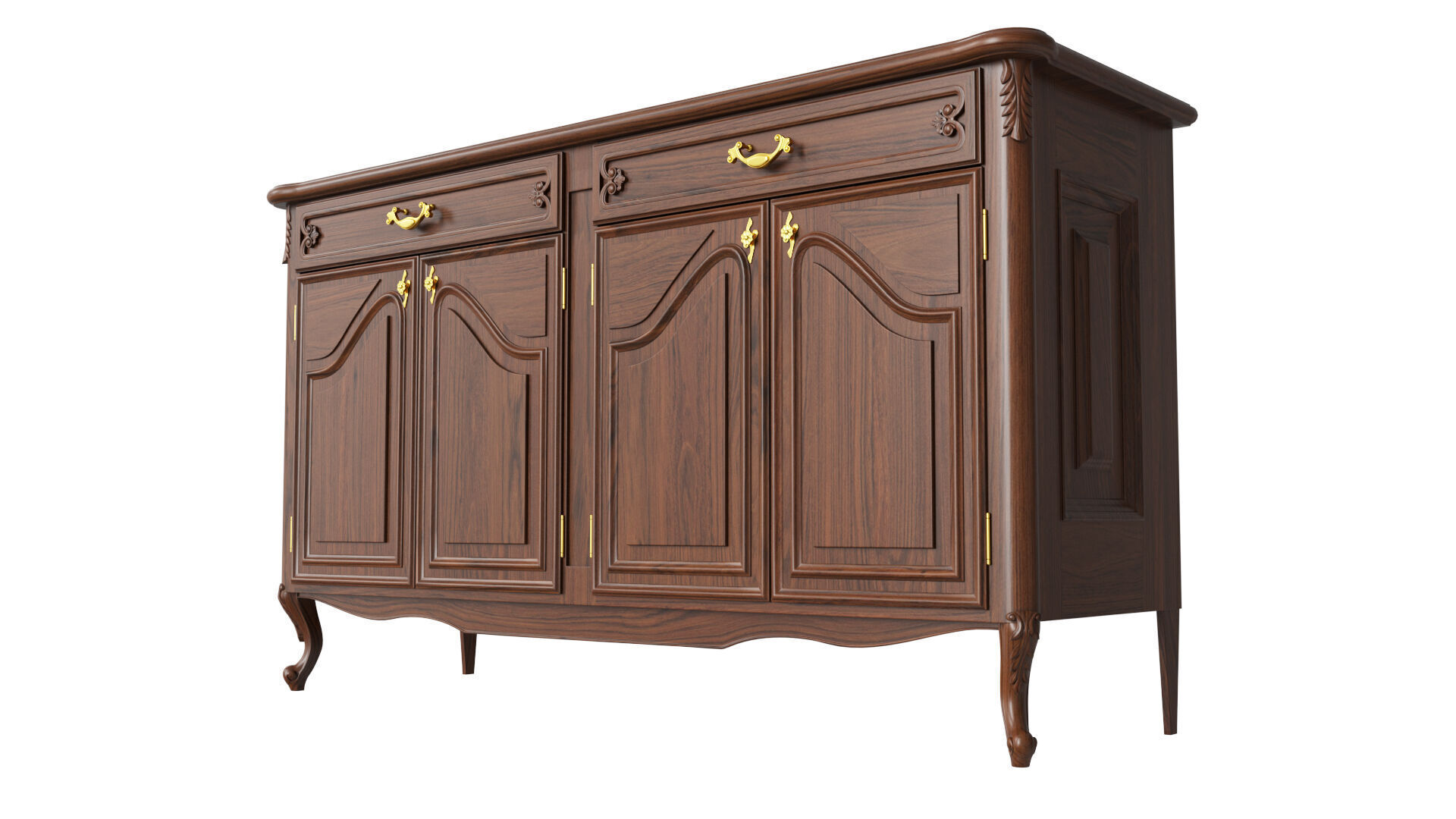 Classic Chest of Drawers 1400 3D model_4