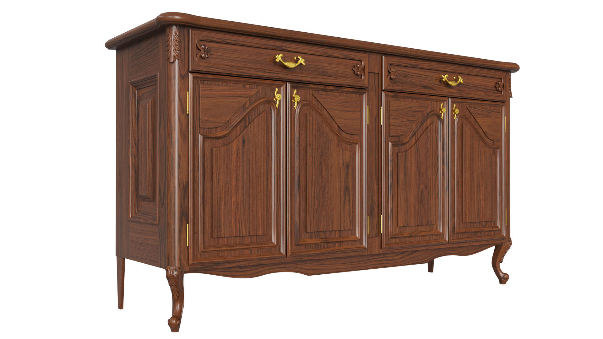 Classic Chest of Drawers 1400 3D model_3