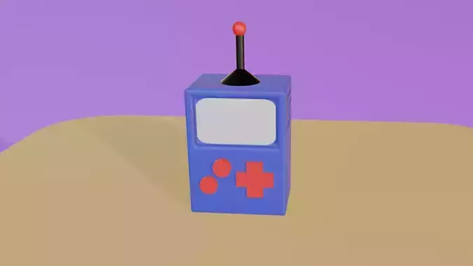 Retro-Futuristic Gaming Console