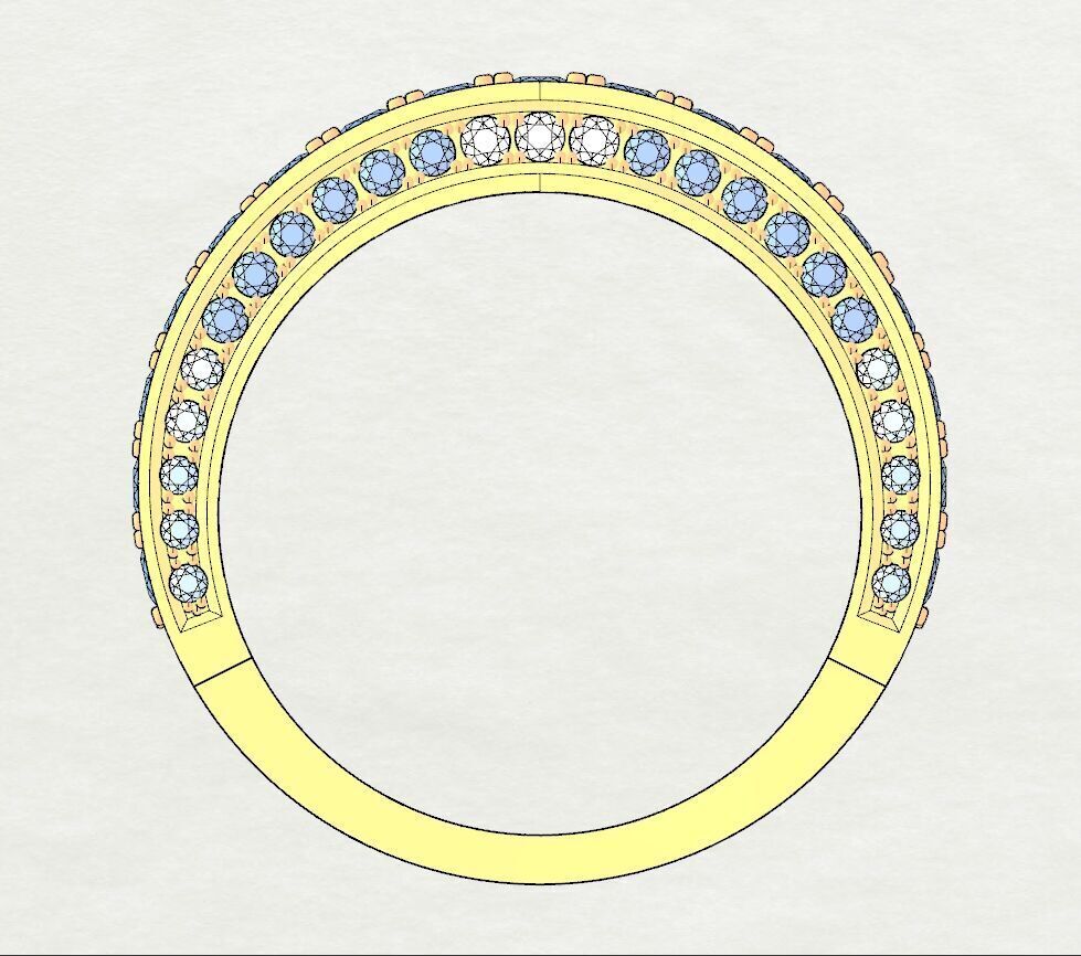 Stylezed Diamond Band 3D print model_2