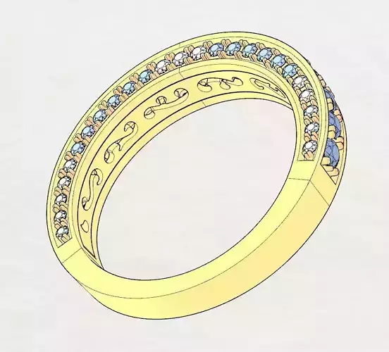 Stylezed Diamond Band 3D print model