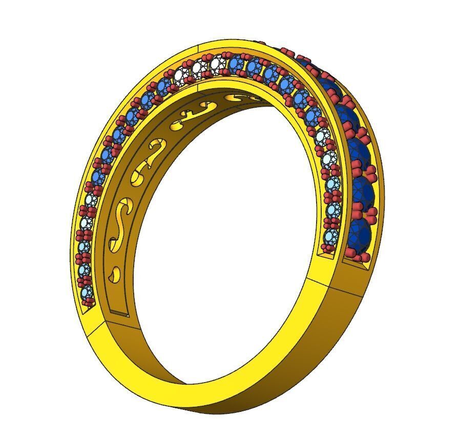 Stylezed Diamond Band 3D print model_13