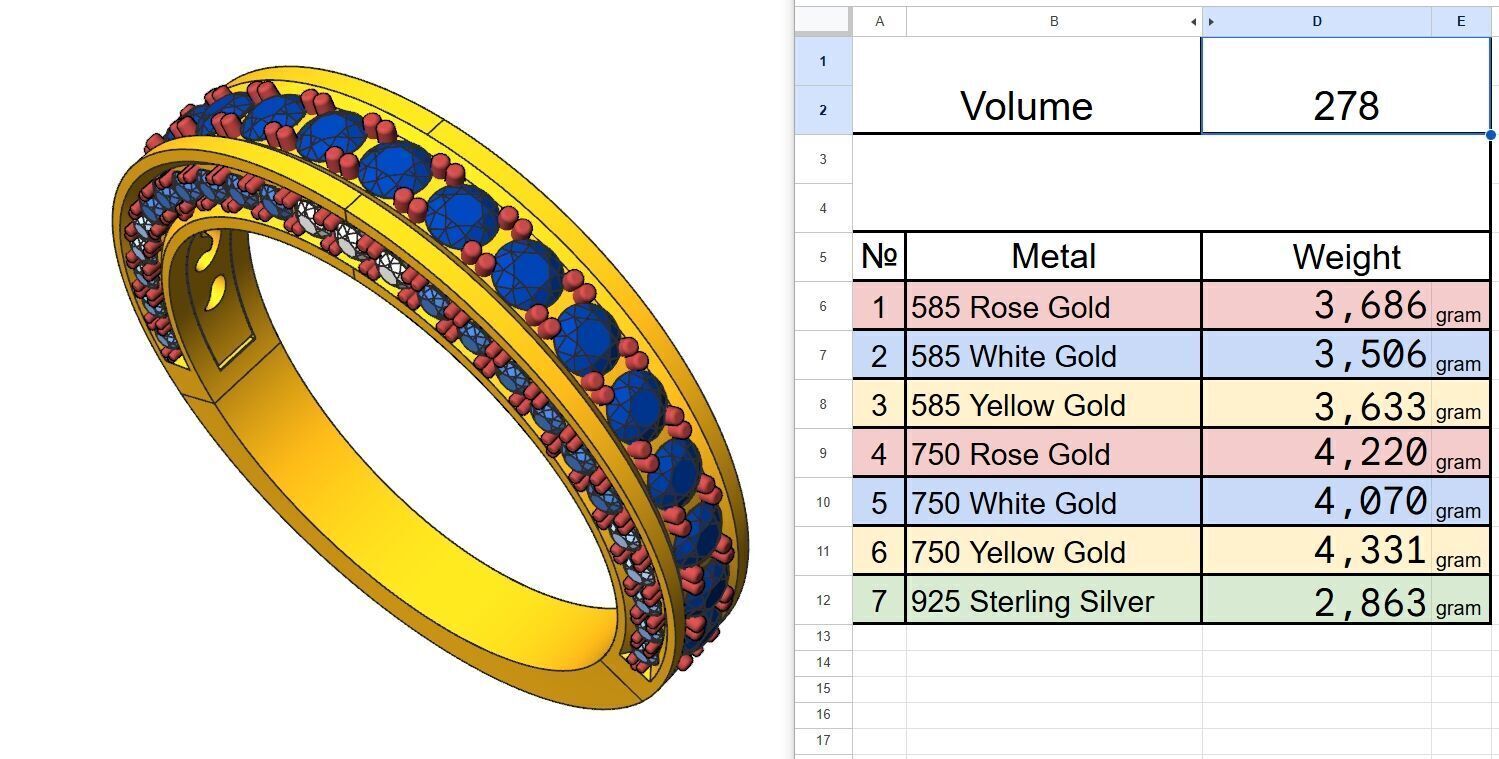 Stylezed Diamond Band 3D print model_5