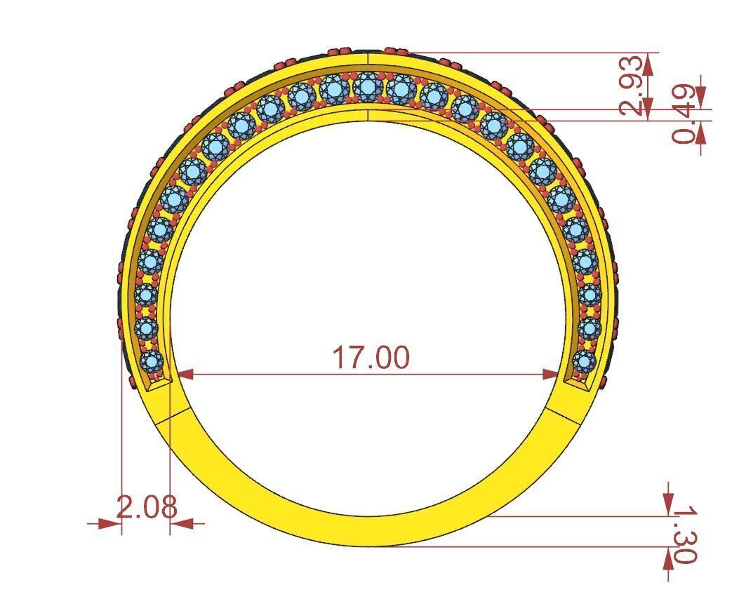 Stylezed Diamond Band 3D print model_10