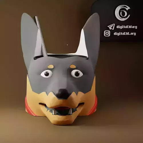 MATE PERRO doberman 3D print model