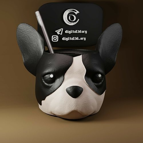MATE French Bulldog 3D print model