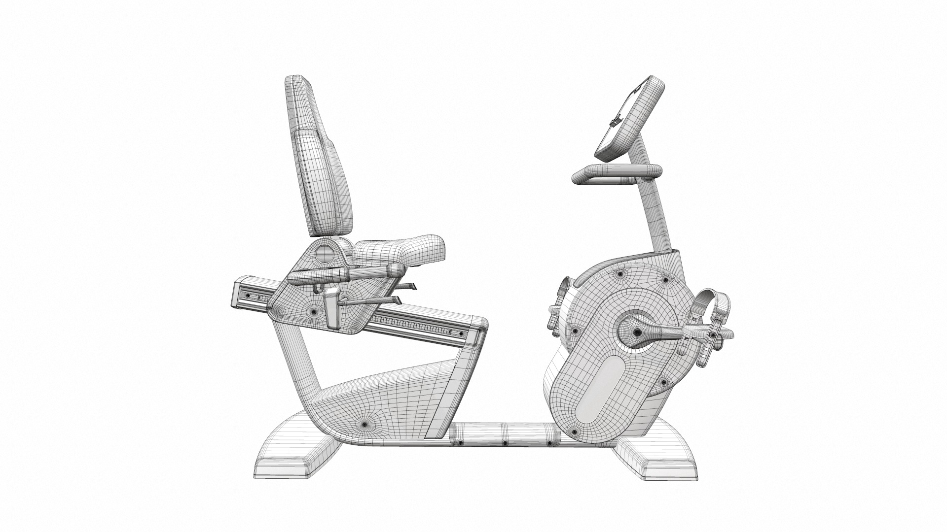 Exercise bike set 10 3D Model Collection_32