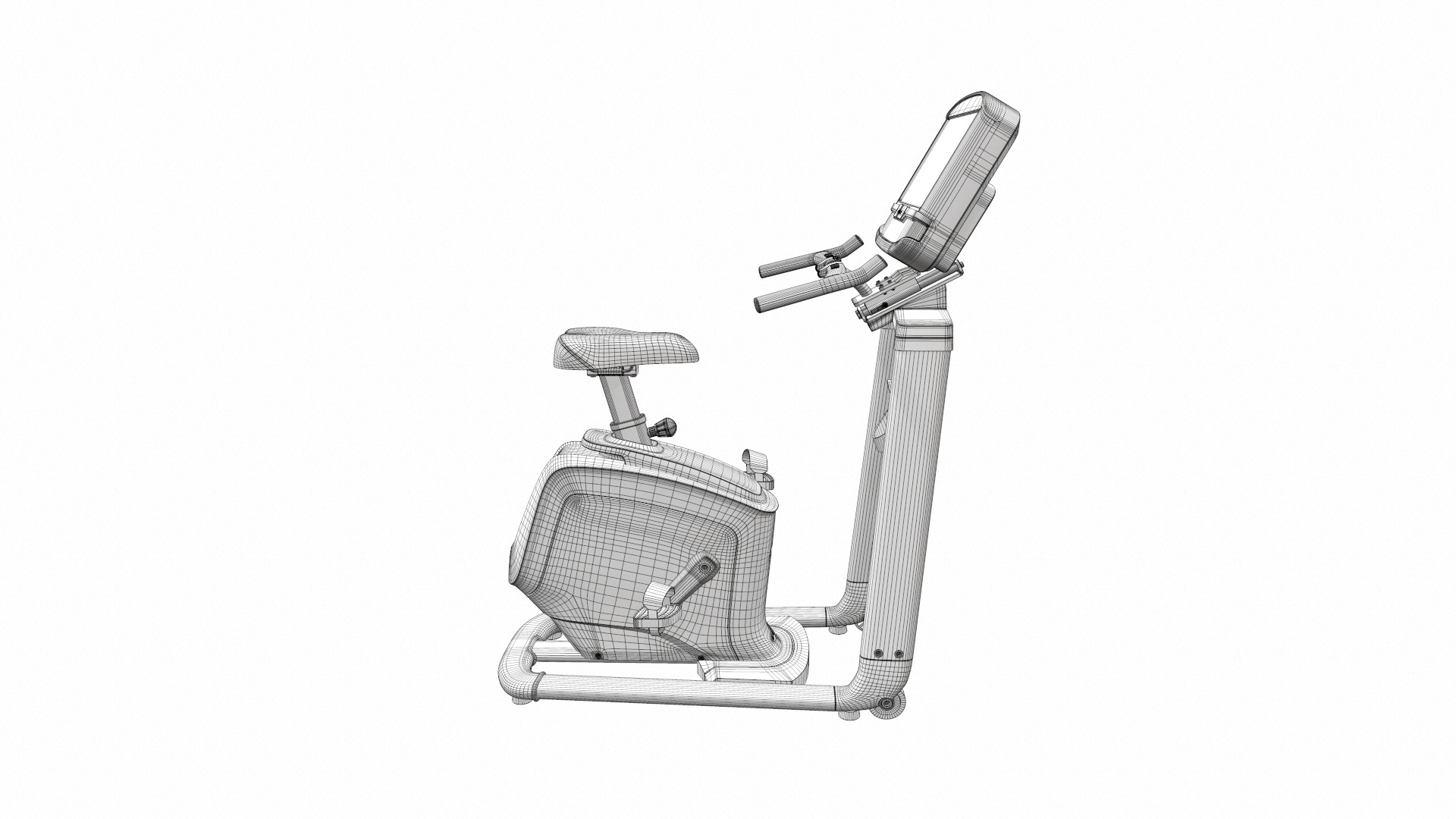 Exercise bike set 10 3D Model Collection_38