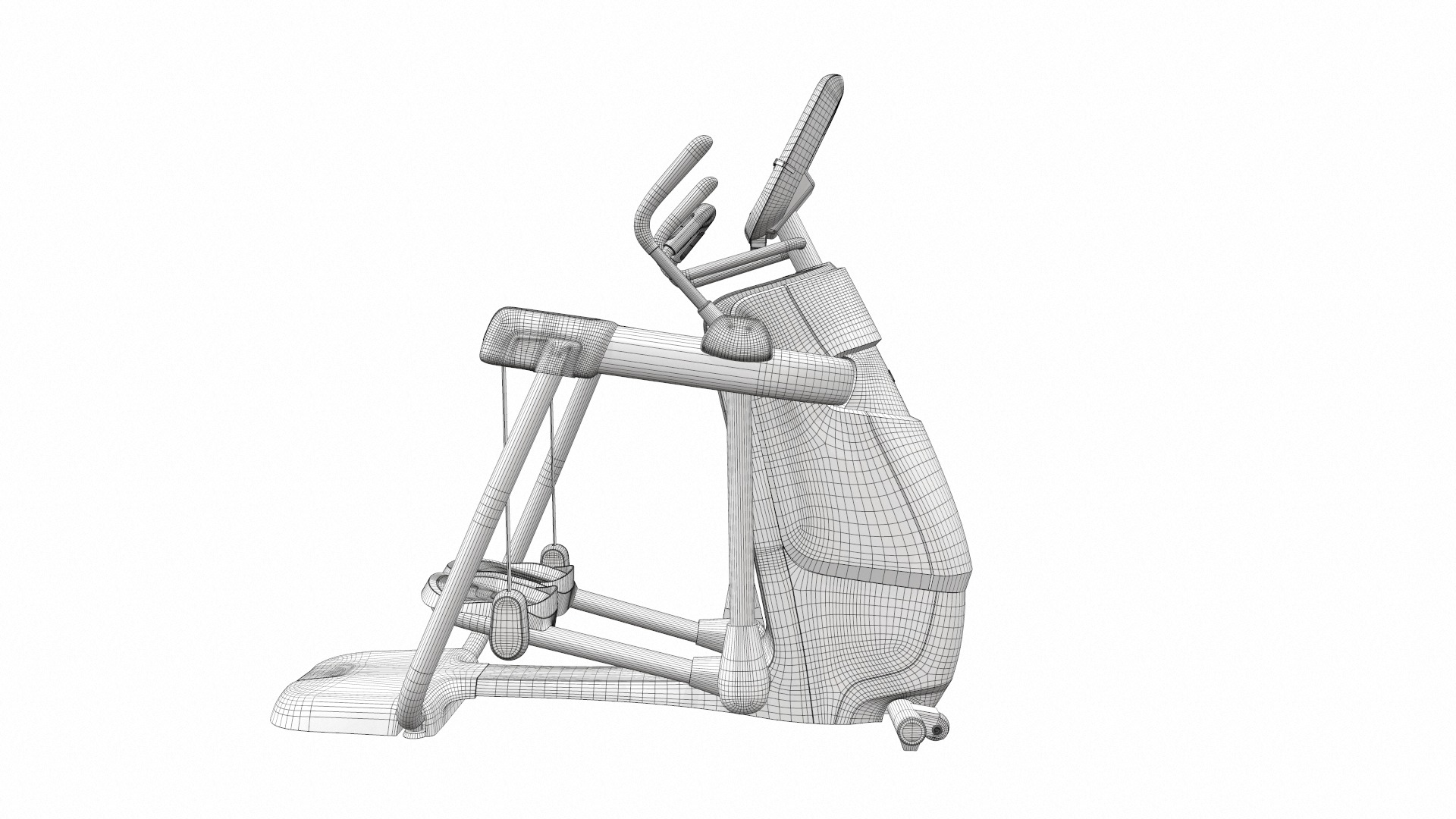 Exercise bike set 10 3D Model Collection_40