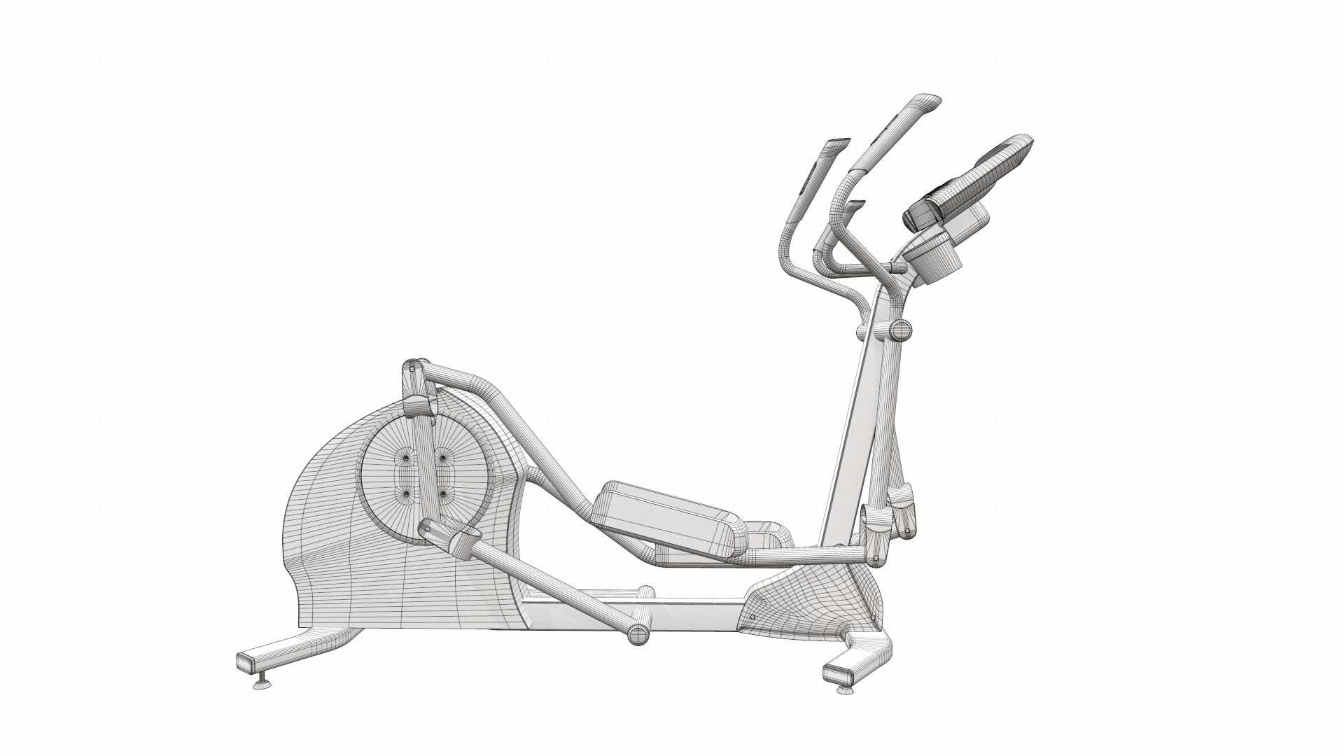 Exercise bike set 10 3D Model Collection_35
