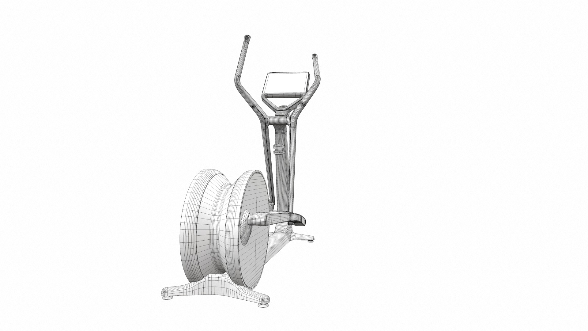 Exercise bike set 10 3D Model Collection_31