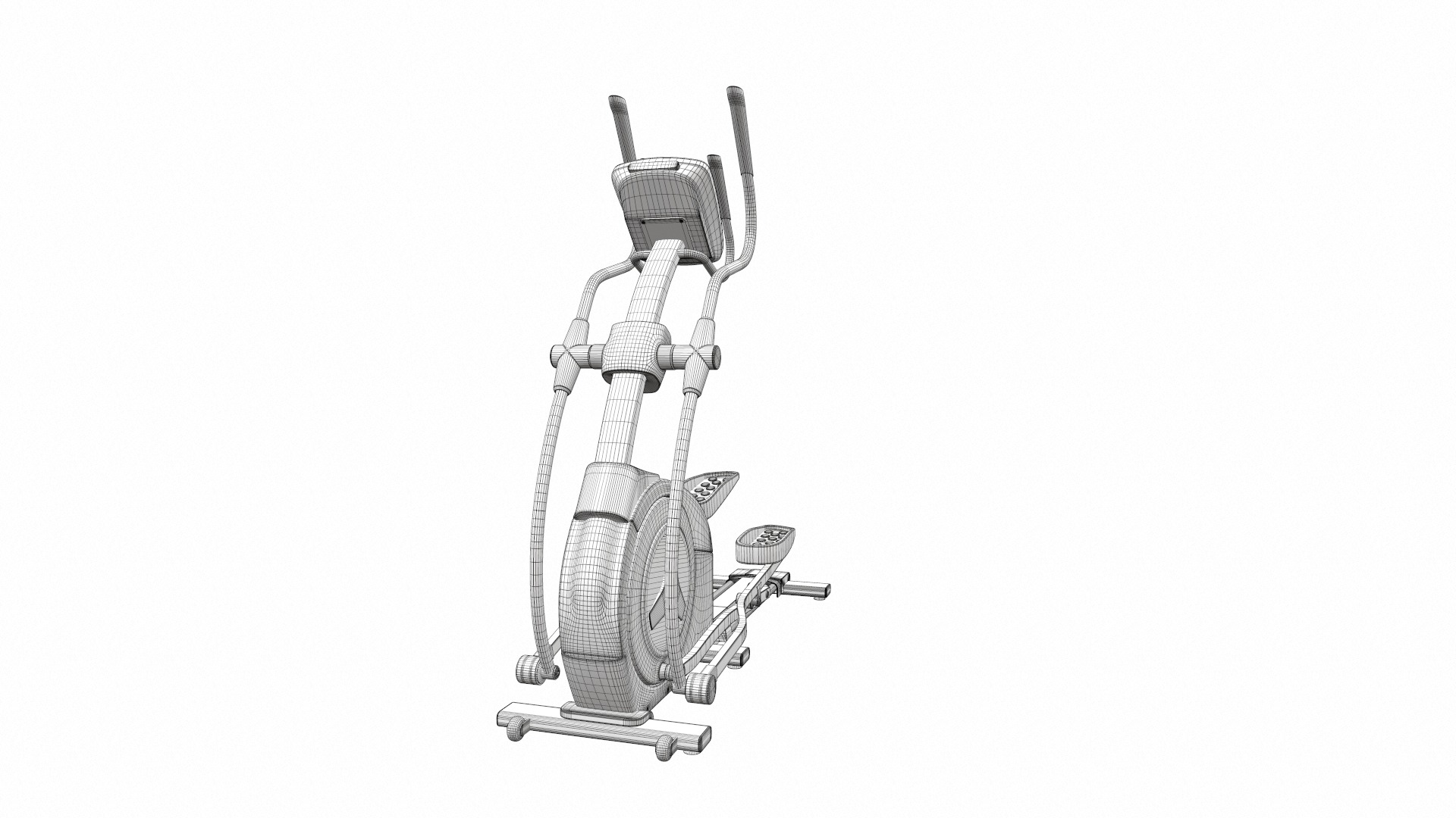 Exercise bike set 10 3D Model Collection_39