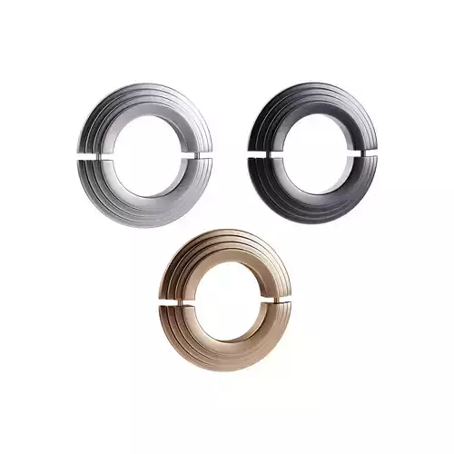 Black Radiator Pipe Flanges Aluminum Escutcheon Ring Plate